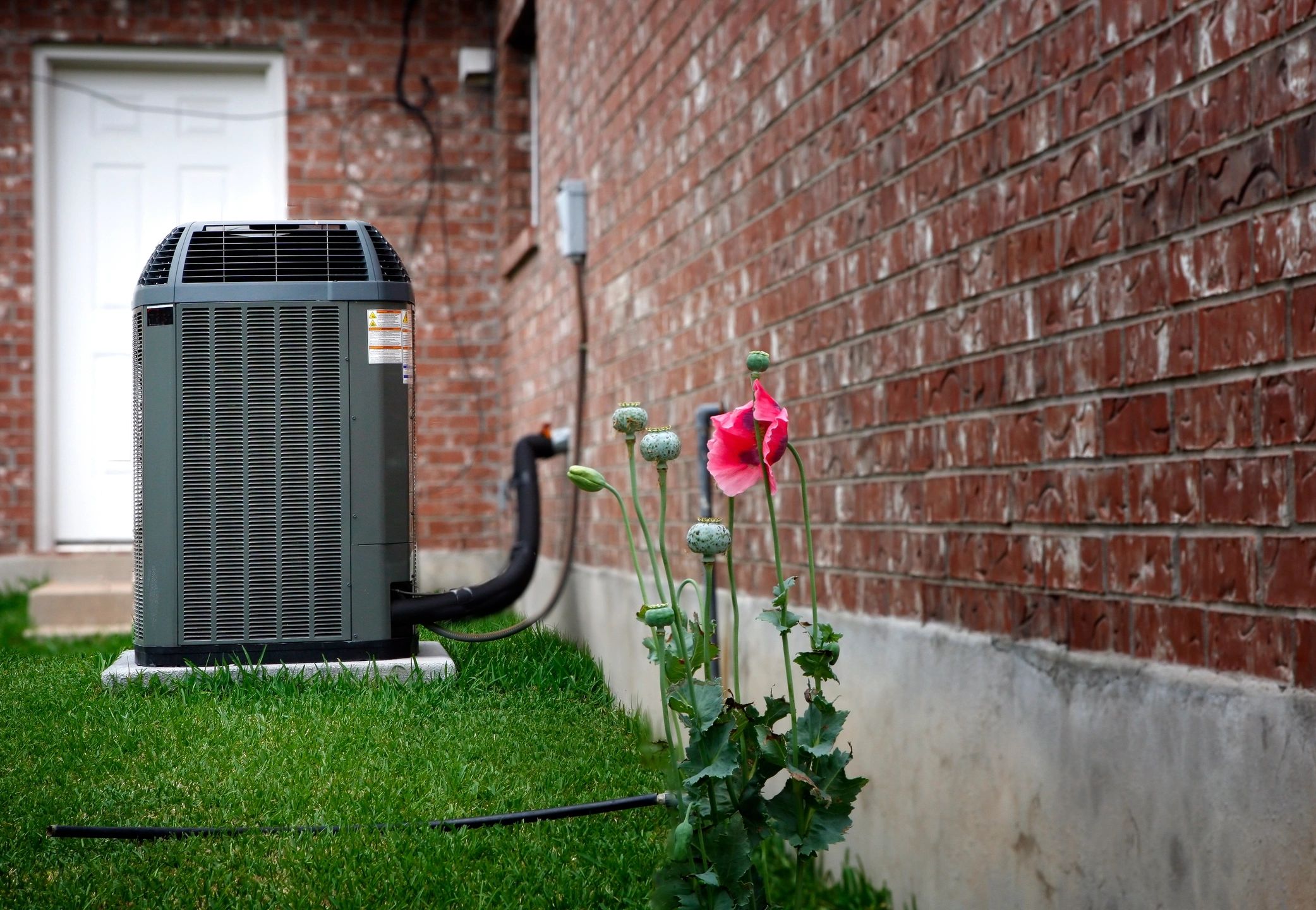 Residential HVAC outdoor condenser unit